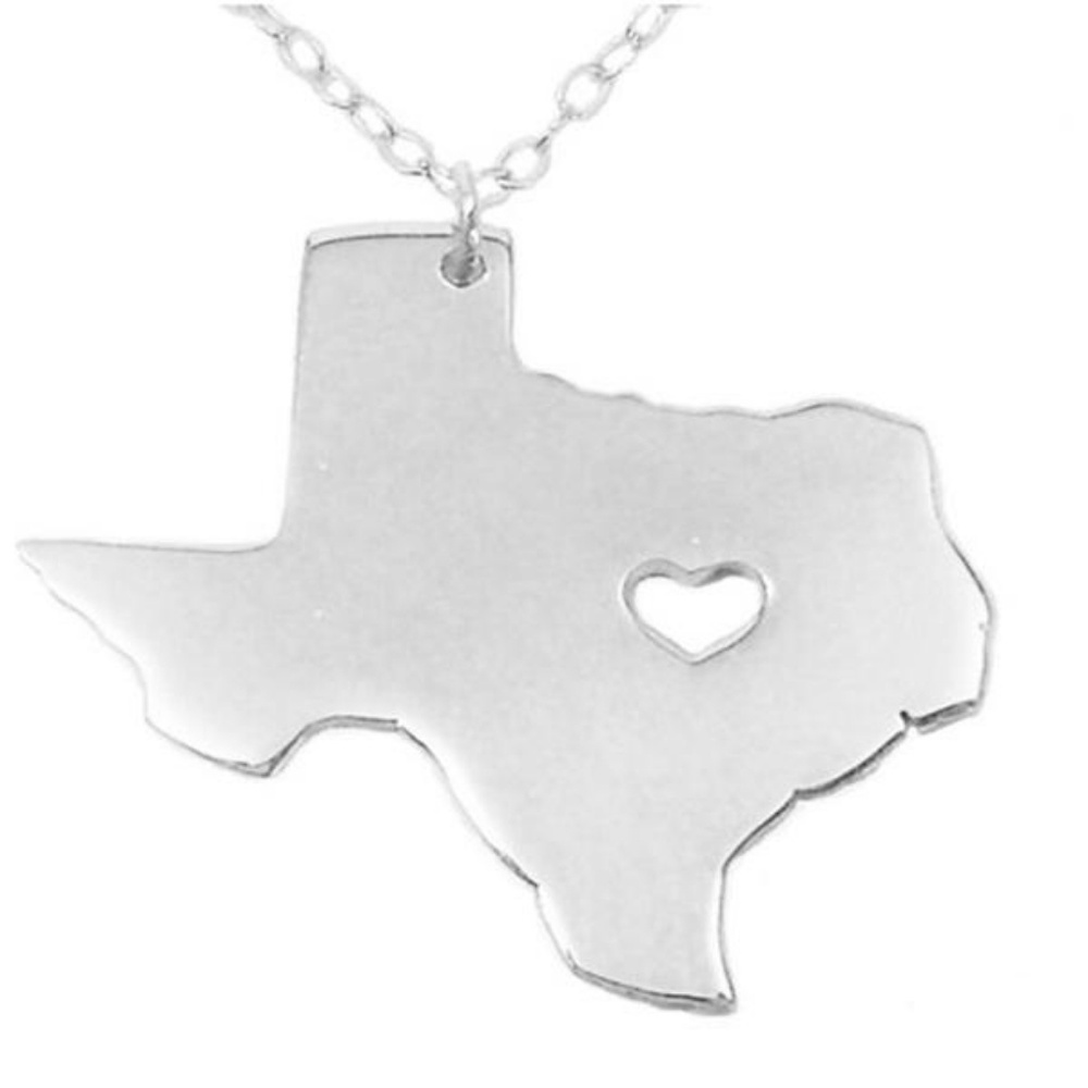 Texas Heart State Necklace